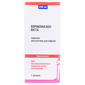 Вориконазол-Виста пор. д/инф. 200 мг фл. №1
