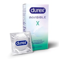 Презервативи латексні з силіконовою змазкою DUREX®  Іnvisible (ультратонкі), 12 шт