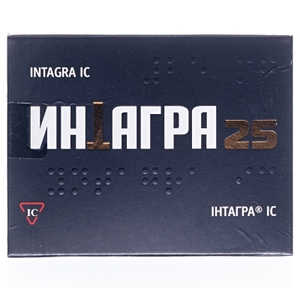 Интагра IC таблетки по 25 мг 4 шт. (2х2)