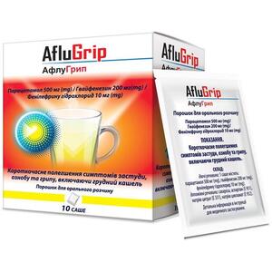 Афлугрипп порошок д/ор. р-ра №10