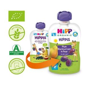Пюре HiPP 8526_02 Груша-Слива-Смородина 100г