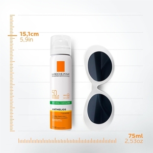 Спрей La Roche-Posay Антгеліос Ультралегкий SPF50 Сонцезахисний засіб для обличчя 75млБОМ