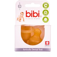 Соска Bibi латексная ортодонтическая 110167 для кормления стандартное горло 2 шт 5-12 мес
