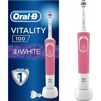 Зубная щетка ORAL_B Vitality PRO 3D White тип 3710 Pink электрическая