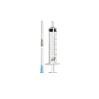 Шприц 3-х комп. з 2-ма голками 22G (0,7х38мм) та 23G (0,6х32мм) 5,5мл №1 MedPlast