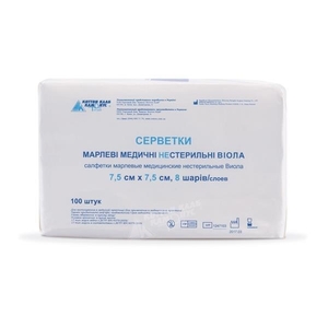 Серветка марл.н/с.7,5х7,5см 8шар.тип17 №100 Віола