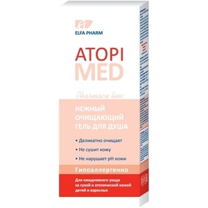 Эльфа Atopi Med Нежный очищ. гель д/душа 400мл
