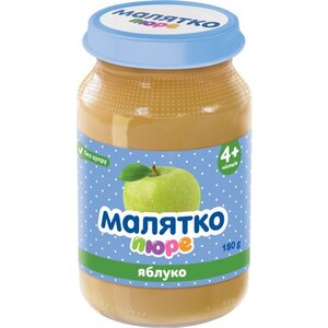 Пюре Малятко яблоко стекло 180 г