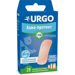 Лейкопластырь УРГО набор водонепроницаемый с антисептиком разных размеров №20