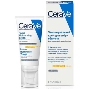 Крем CeraVe Дневной увлажн. для нормальной и сухой кожи лица SPF30 52 мл