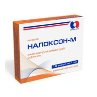 Налоксон-М Здоровя розчин для інєкцій 0,04% в ампулах по 1 мл 10 шт.