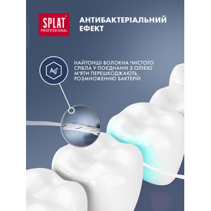 Зубная нить SPLAT Professional Мятная с серебреными волокнами 30м