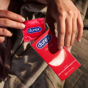 Презервативи латексні з силіконовою змазкою  DUREX®  Elite (тонкі), 12 шт