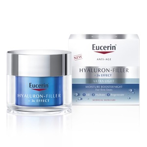 Гель-бустер Eucerin 98381 Гіалурон-Філлер Нічний ультралегкий зволоження до 72 год 50мл
