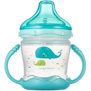 Кружка-непроливайка Canpol 57/300 Sweet fun 180мл синяя