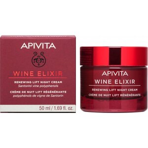 Крем-ліфтинг Apivita WINE ELIXIR Нічний для відновлення шкіри обличчя 50 мл