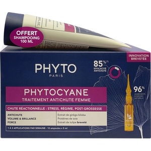 Набор Phyto Фитоциан средство 12х5мл + шампунь 100мл