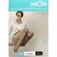 Н03 ЛТ 5012 Гольфы женские 2 компр.(черн) р.4