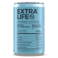 Напиток Экстра лайф Релакс+Антистресс со стевией добавка диетическая 0,15 л