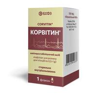 Корвитин лиофил. для р-ра д/ин. 0,5г №1 БХФЗ