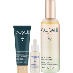 Набор Caudalie Beauty Elixir Set (эликсир-вода д/лица 100мл, детокс-маска 15мл, сывор. д/лица 10мл)