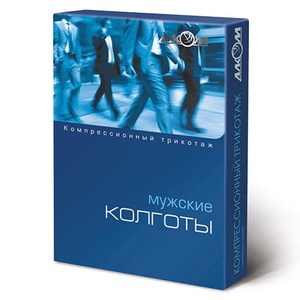 Колготы Алком 7052 мужские 2 компрессионные р 4 черные