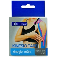 Кинезио тейп H Dr.House 5 см х 5 м голуб.