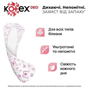 Прокладки Kotex щоденні Deo Ultraslim №20