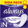 Прокладки Always Daily ежедневные Fresh Normal Без запаха №80
