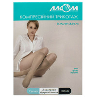 Н03 ЛТ 5082 Гольфы жен.компр.с откр. мыском черные 2компр р.2