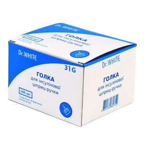 Игла Dr.White д/инсул. шприц-ручки 0,25 х 5 мм 31G