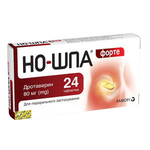 Но-Шпа форте таблетки по 80 мг 24 шт.