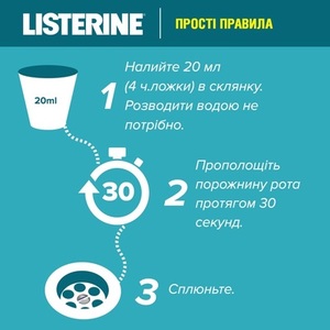 Ополіскувач LISTERINE д/рот. порож. Свіжа мята 250 мл