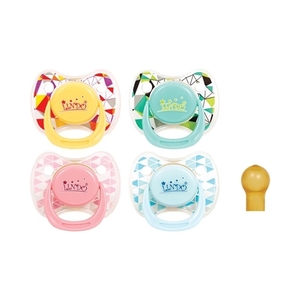 Пустышка Lindo латекс.круглая 0-6мес.