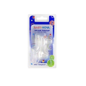 Соска Baby-nova 12220 силиконовая с широким горлом д/молока р.1