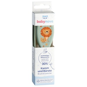 Гребінець та щітка Baby-nova зі штучною щетиною Хлопчик