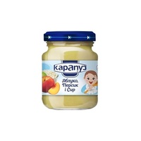 Пюре Карапуз яблуко-персик з сиром ск/б 125г