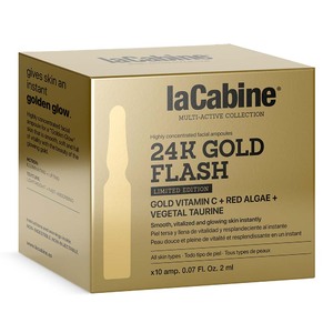 Ампули LaCabine 24K Gold Flash Висококонцентровані з ефектом миттєвого сяяння шкіри обличчя 2 мл№10