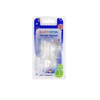 Соска Baby-nova 12220 силиконовая с широким горлом д/молока р.1