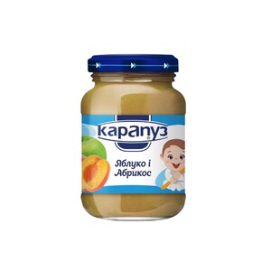 Пюре Карапуз з яблук і абрикосів 200 г