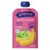 Пюре Карапуз яблуко-банан 110г пауч