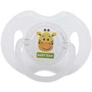 Пустышка Baby Team 3100 силиконовая ортодонтическая 0+ TRITAN-пластик