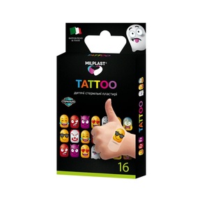 Лейкопластырь Milplast KIDS TATOO набор детский №16
