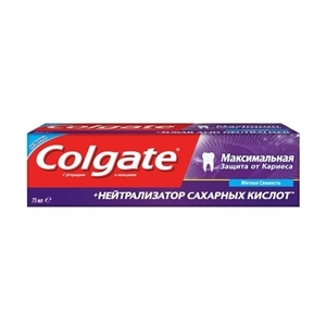 Зубна паста Colgate Максимальний захист від каріесу + Нейтралізатор цукрових кислот 75 мл